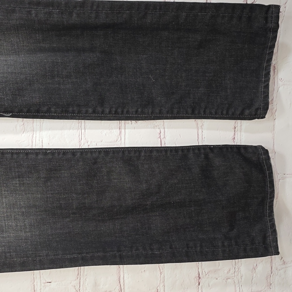 Paige Jeans Melrose Classic Rise Black Denim Stretch Straight Leg Womens Size 30 - Picture 4 of 16